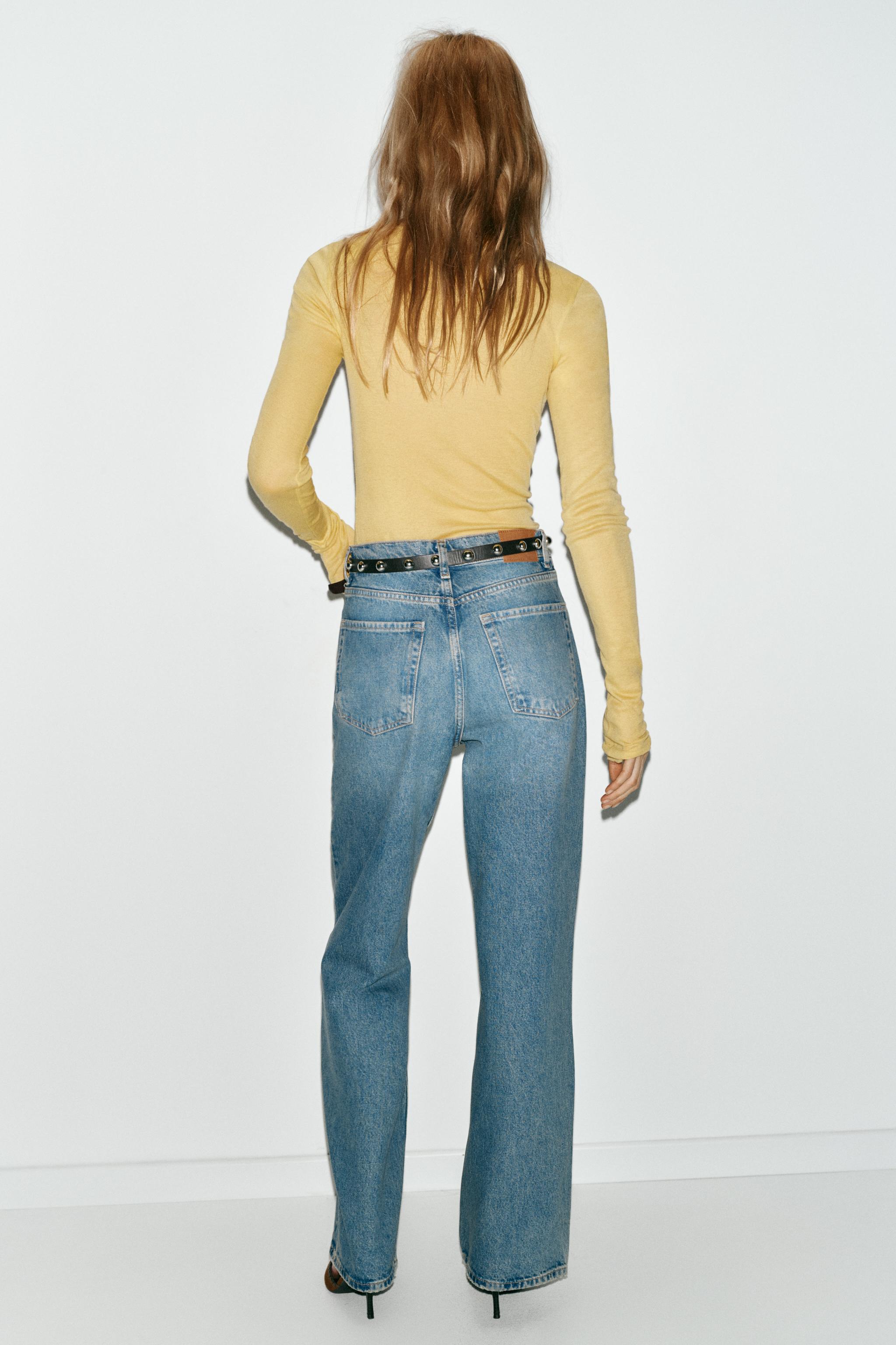 JEAN Z1975 DROIT EFFILÉ TAILLE HAUTE AVEC CEINTURE